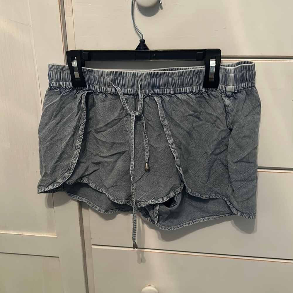 Fake Denim Shorts